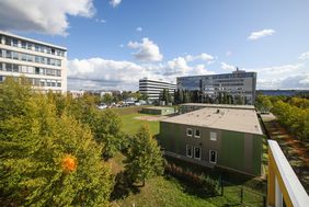 Das Gelände Moskauer Straße 23 wird von der Verwaltung als neuer Standort für das Technische Rathaus favorisiert. Foto: Landeshauptstadt Düsseldorf/Melanie Zanin