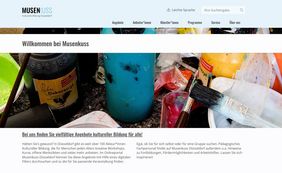 Startseite der Website Musenkuss Düsseldorf
