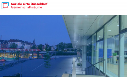 Internetseite Datenbank Gemeinschaftsräume/Landeshauptstadt Düsseldorf
