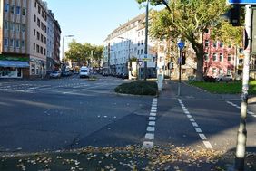 Foto vom Knotenpunkt Eulerstraße/Jülicher Straße