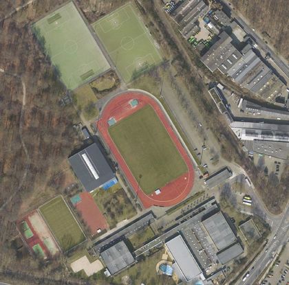 Luftbild vom Sportpark Niederheid