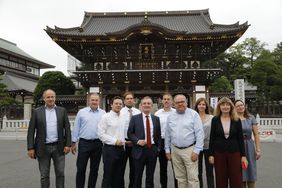 Mit einem Besuch des Shinshoji-Tempel in der Präfektur Chiba startete die Japan-Reise der Düsseldorfer Delegation.