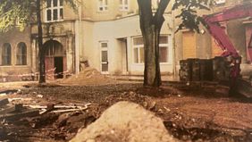 Die Baustelle des Kinderhilfezentrums vor 50 Jahren, © Kinderhilfezentrum Düsseldorf