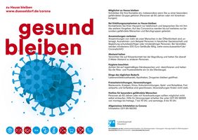 Mitarbeiter des Ordnungs- und Servicedienstes führen in diesen Tagen viele Gespräche zur Vorbeugung gegenüber dem Coronavirus. Handzettel dienen ab sofort zur unterstützenden Information. Quelle: OrdnungsamtLandeshauptstadt Düsseldorf, Ordnungsamt