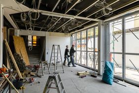 Impressionen vom Umbau der ehemaligen Freizeitstätte Garath, die jetzt als Kulturhaus Süd den Dienst wiederaufgenommen hat, © Merle Forchmann