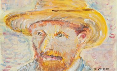 Gemaltes Portrait nach Art von Vincent van Gogh