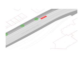 Die bisherige Verkehrsführung verführte Autofahrer immer wieder dazu - insbesondere in Richtung Vennhauser Allee - in zwei Spuren zu fahren und dabei den Schutzstreifen mitzubenutzen. Grafik: Amt für Verkehrsmanagement