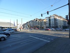 Foto von der Kreuzung Oberbilker Allee/Kruppstraße