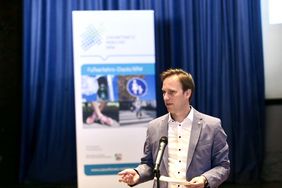 Florian Reeh (Leiter Amt für Verkehrsmanagement) begrüßte die Teilnehmer. Foto: Lammert