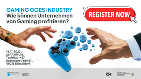 Banner Einladung Gaming goes Industry