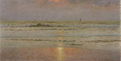„Sonnenuntergang an der Nordsee“ von Heinrich Heimes