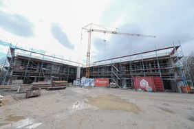 Blick auf die Baustelle, Foto: M. Gstettenbauer. 