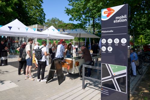 Frisch am Start: Mobilitätsstation an der Pfalzstraße