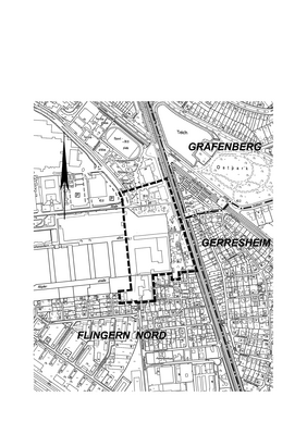 Der Lageplan zum Bebauungsplanverfahren "Grafental Ost"