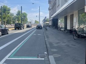 Die Lade-/Lieferzonen sind über eine Länge von 12 bis 20 Metern eingerichtet und bieten so den unterschiedlichen Lieferfahrzeugen ausreichend Platz. Foto: Amt für Verkehrsmanagement