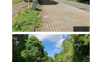 Fotos vom Parkplatz Kalkumer Schlossallee