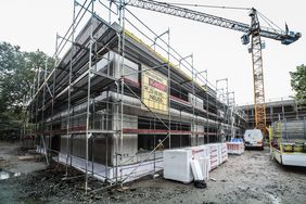 Rund 55 Millionen Euro investiert die Landeshauptstadt Düsseldorf am Schulstandort Rückertstraße. Foto: Melanie Zanin