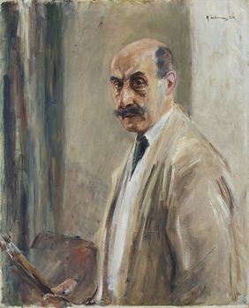 Max Liebermann, Selbstbildnis mit Pinsel und Palette, 1913, Kunstpalast, Düsseldorf, Foto: Horst Kolberg