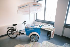 Neben dem Ausbau des Radhauptnetzes werden auch andere Themen und Projekte in den verschiedenen Handlungsfeldern der Fahrradförderung in Düsseldorf vorgestellt. Foto: Michael Gstettenbauer