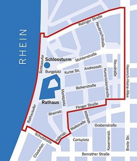 Karte Glasverbot zu Karneval