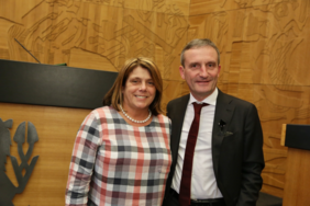 Petra Reidt-Schmidt (SPD) ist heute (6. Februar) als Mitglied in den Rat der Landeshauptstadt Düsseldorf aufgenommen worden. Foto: Lammert