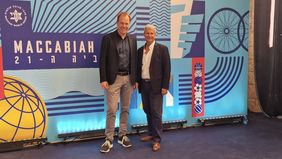 Oberbürgermeister Dr. Stephan Keller besuchte mit Dr. Oded Horowitz, Vorsitzender der jüdischen Gemeinde Düsseldorf, die Eröffnung der Maccabiah. Foto: Landeshauptstadt Düsseldorf