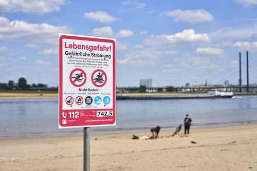 Landeshauptstadt warnt vor Schwimmen im Rhein