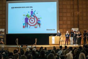 Ergebnispräsentation des Projekts 'BIWENAV - Bildungswege-Navigator' beim Innovationssemester-Finale am 17. Februar