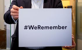 Die Mahn- und Gedenkstätte nimmt, wie schon im vergangenen Jahr, an der Online-Gedenkaktion "#WeRemember" des World Jewish Congress teil; Foto: Astrid Hirsch-von Borries 