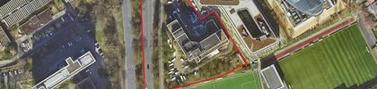 Luftbild des Projekts Schwannstraße 12, © Düsseldorf