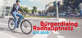 Das Amt für Verkehrsmanagement bietet am Dienstag, 5. November, 17.30 Uhr einen weiteren Bürgerdialog zum Radhauptnetz an. Grafik: Landeshauptstadt Düsseldorf 