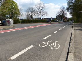 Foto von Fahrradschutzstreifen Am Eller Kamp