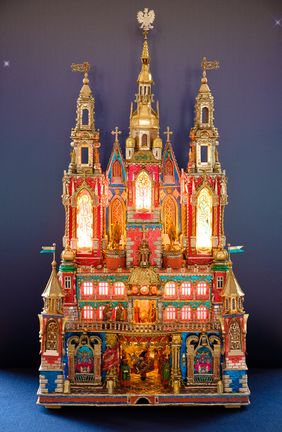 Das Hetjens - Deutsches Keramikmuseum präsentiert vom 25. November bis zum 30. Januar 2022 die neue Sonderausstellung "Krakauer Krippenkunst – Glanzvolle Weihnachtstradition"; Fotos: Uwe Schaffmeister