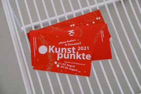 Flyer zu den Kunstpunkten, Foto: M. Gstettenbauer.