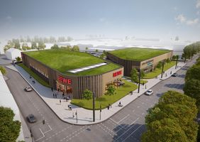 Animation des Hallenbad-Neubaus an der Ulmenstraße; Foto: baues architekten 