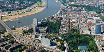 Luftaufnahme Landeshauptstadt Düsseldorf