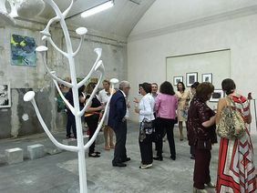 Ein Blick in die Ausstellung im "Haus der Kunst" in der Cantieri Culturali alla Zisa in Palermo