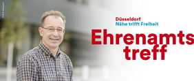 Text: Ehrenamtstreff, Foto des Referenten