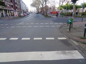 Eine weitere Lücke im Radwegenetz der Stadt wird bis Oktober auf der Rethelstraße/Franklinbrücke geschlossen