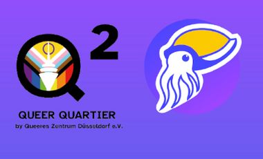 Logos von Queer Quartier Düsseldorf und von Sepisight