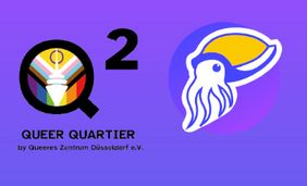 Logos von Queer Quartier Düsseldorf und von Sepisight