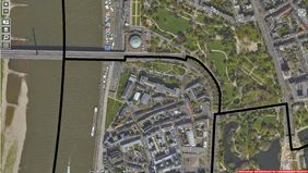 Aktuelles Luftbild aus dem Jahr 2018 der Landeshauptstadt Düsseldorf veröffentlicht.