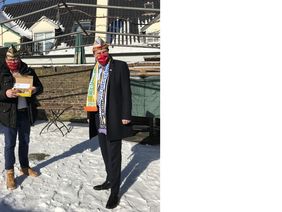 Oberbürgermeister Dr. Stephan Keller und der designierte Prinz Dirk Mecklenbrauck.