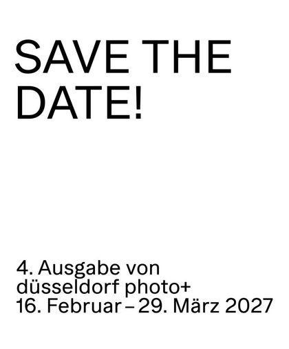 Ankündigungsplakat, Düsseldorf photo+ 2027