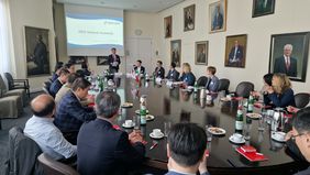 Koreanischer Unternehmerverein KEEN NRW e.V. zu Gast im Rathaus © Landeshauptstadt Düsseldorf, Claus Langer 