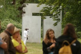 Blick auf das Werk von Erwin Heerich im Skulpturenpark; Foto: David Young