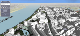 Auch der Schattenwurf kann für einen beliebigen Zeitpunkt simuliert werden.