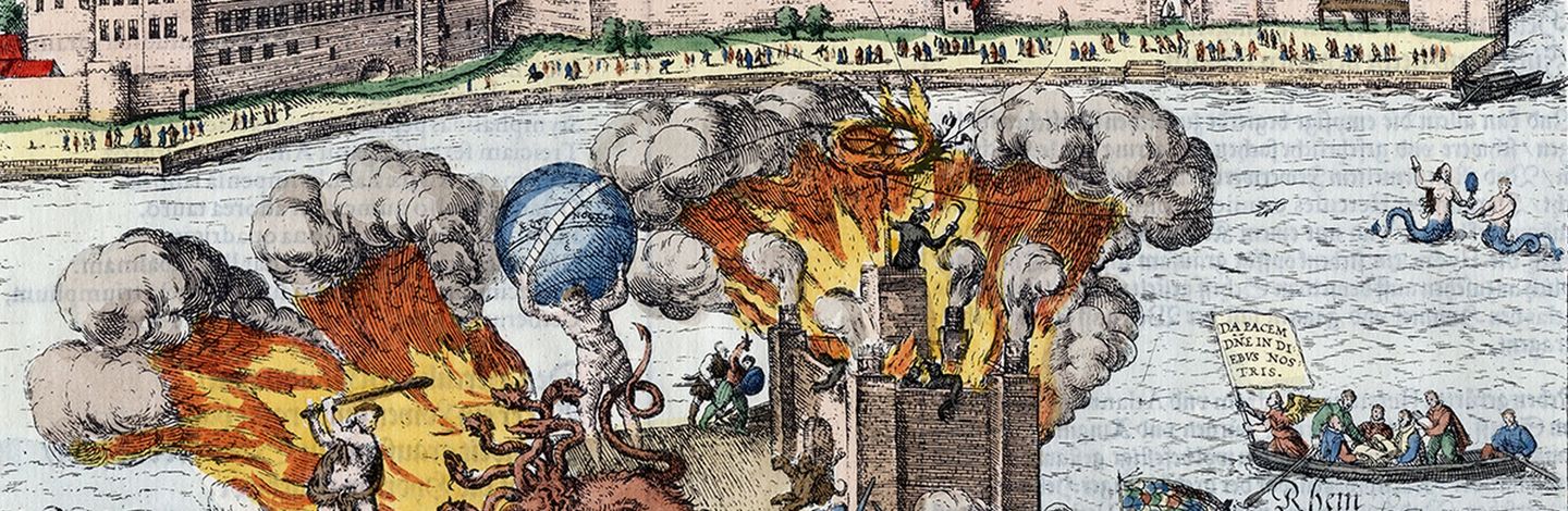 Taten des Hercules und die Bestürmung der Hölle  Frans Hogenberg 1587