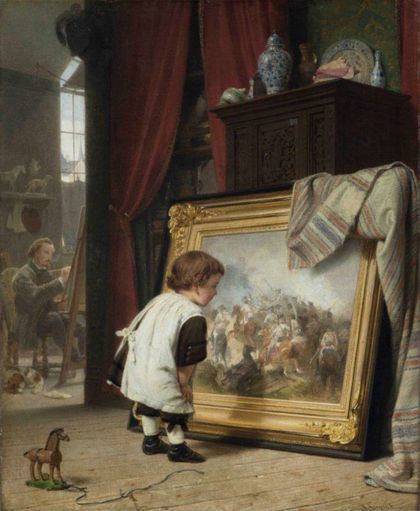 Der kleine Kunstfreund, A.F. Siegert, 1859, (Fotografie: C. Wucherpfennig)