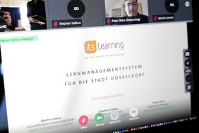 Die Lernplattform "Its learning" wird den Schulen der Landeshauptstadt Düsseldorf kurzfristig zur Verfügung stehen; Foto: Lammert